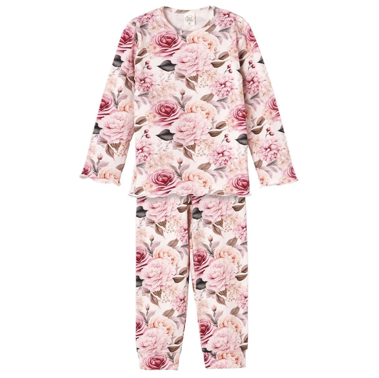 Garden Bouquet Girl's Bamboo Pajama Set - HoneyBug 