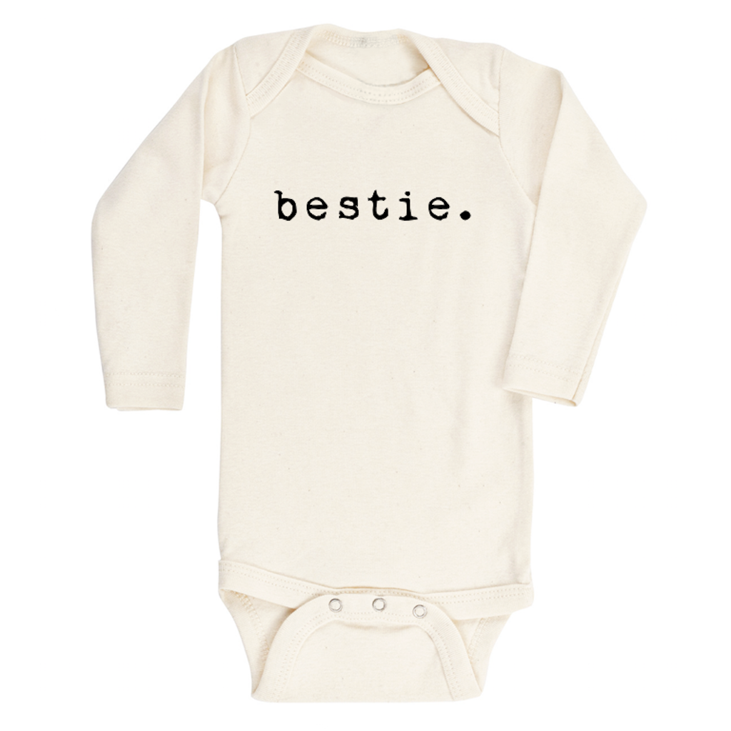 Bestie - Long Sleeve Organic Cotton Bodysuit - HoneyBug 