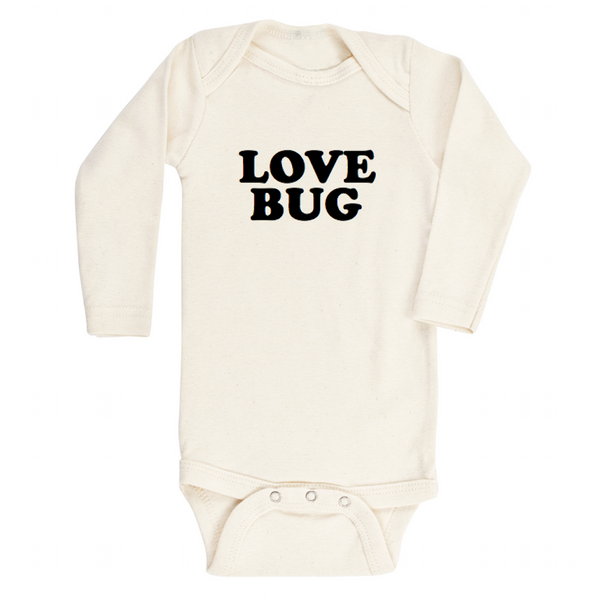 Love Bug - Long Sleeve Organic Cotton Bodysuit - HoneyBug 