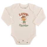 long sleeve graphic bodysuit | christmas lasso - HoneyBug 