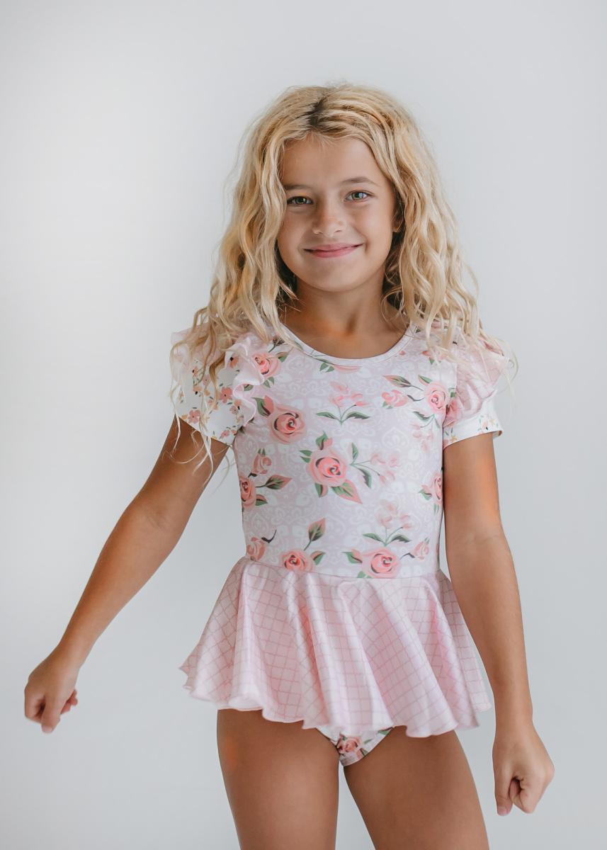 Pale Rose Skirted Leotard - HoneyBug 