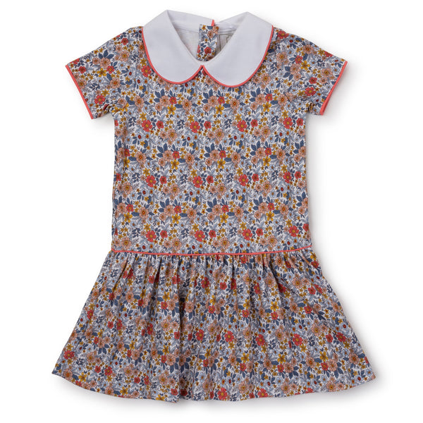 Libby Girls' Pima Cotton Dress - Falling For Floral - HoneyBug 