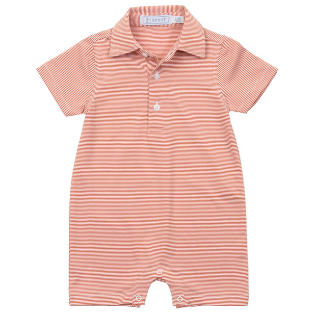 Austin Boys' Performance Shortall by LH Sport - Orange Stripes - HoneyBug 