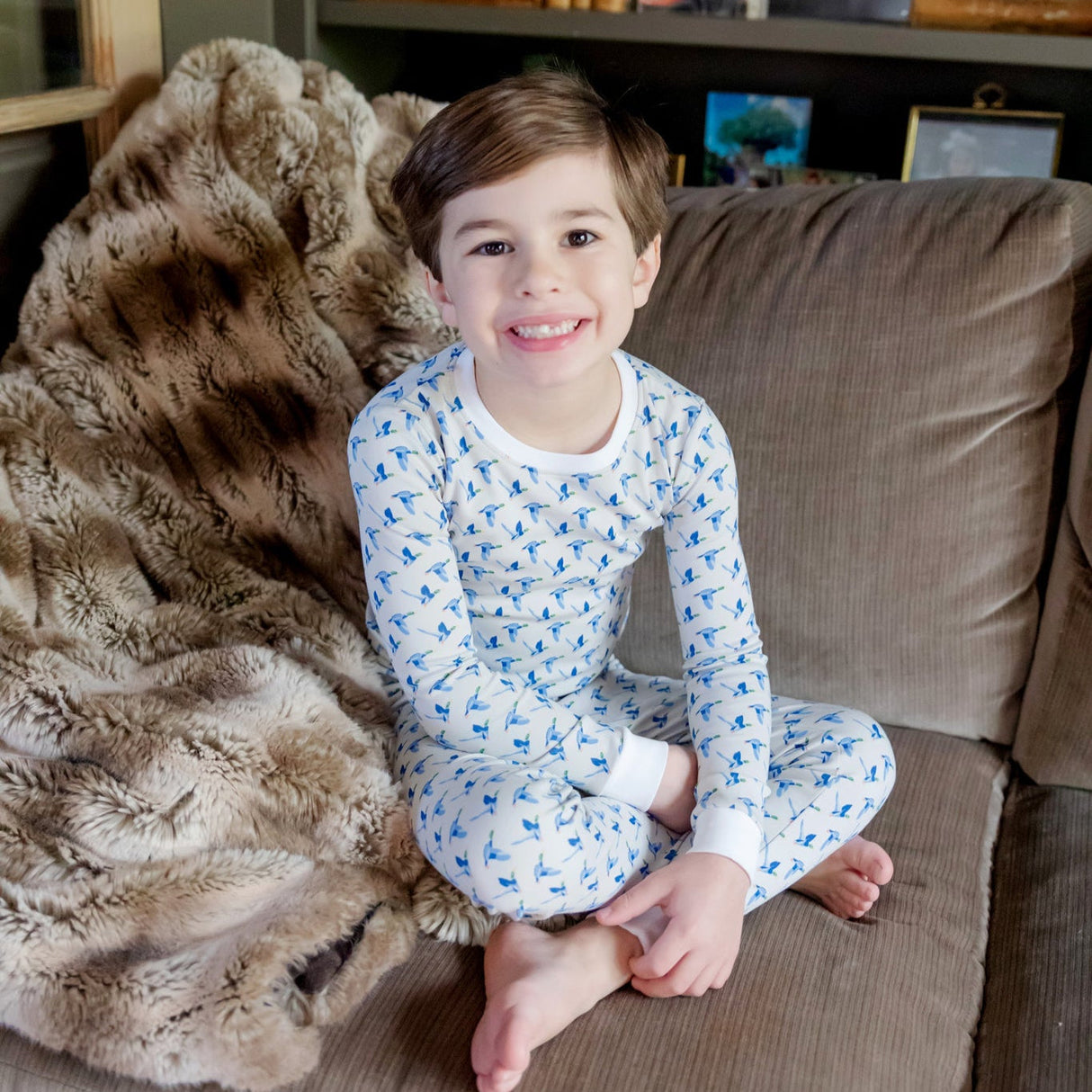 Grayson Boys' Pajama Pant Set - Mallard Ducks - HoneyBug 