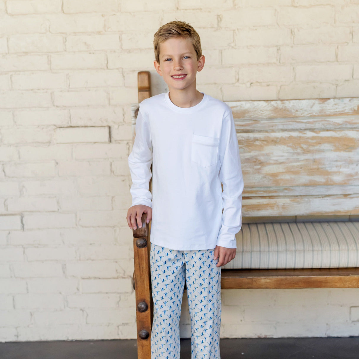 Beckett Boys' Hangout Pant - Mallard Ducks - HoneyBug 