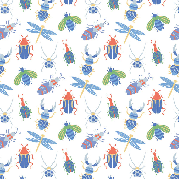 Parker Boys' Pima Cotton Zipper Pajama - Busy Bugs - HoneyBug 