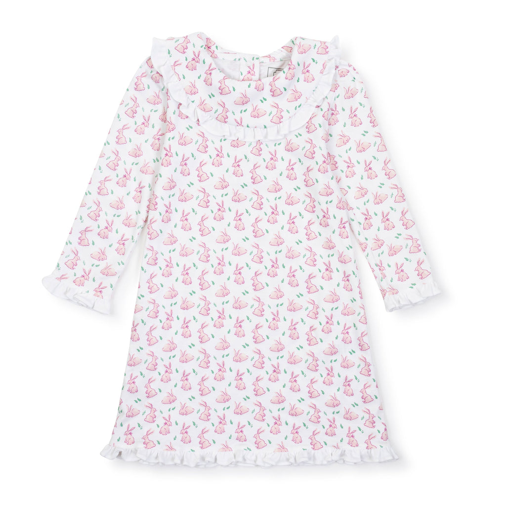 Madeline Girls' Pima Cotton Dress - Bunny Hop Pink - HoneyBug 
