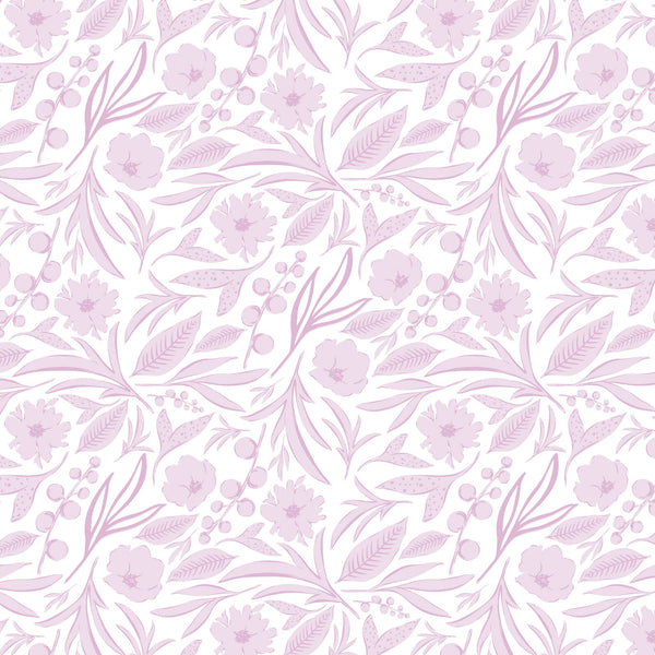 Lauren Girls' Pima Cotton Underwear Set - Pretty Pink Blooms/White - HoneyBug 