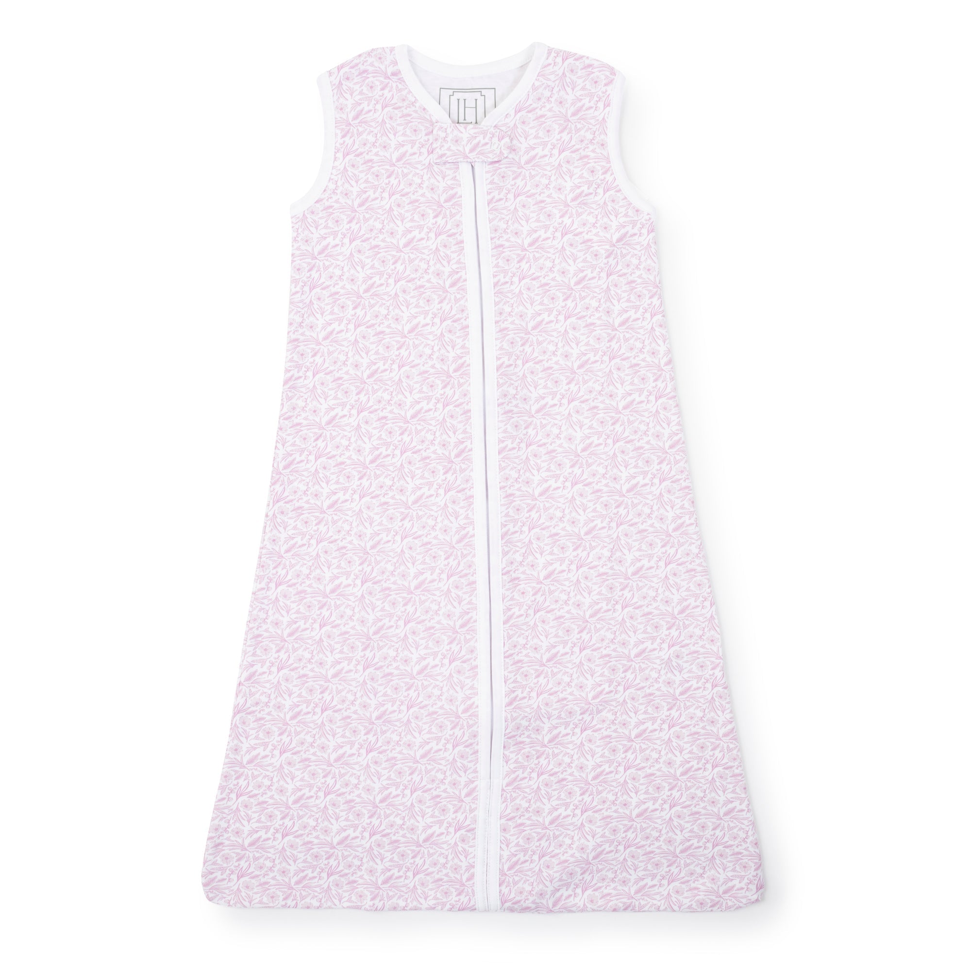 Wearable Girls' Pima Cotton Blanket - Pretty Pink Blooms - HoneyBug 