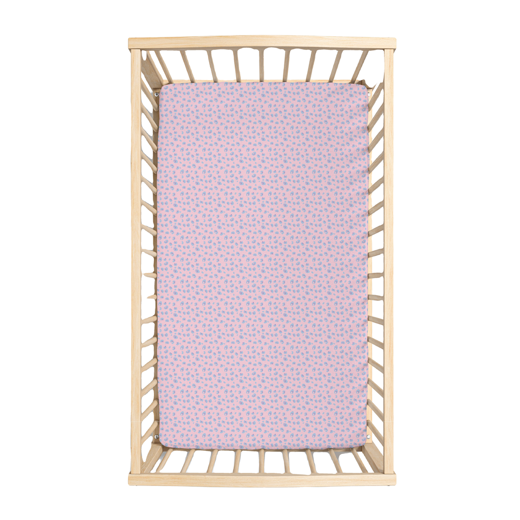 Lillian Leopard Bamboo Crib Sheet - HoneyBug 