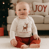 long sleeve graphic bodysuit | little deer big cheer - HoneyBug 