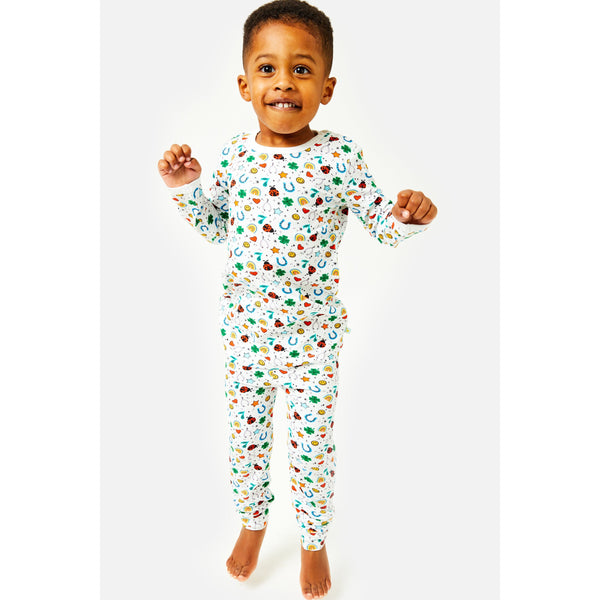 Long Sleeve Pajama Set - Lucky Charms by Clover Baby & Kids - HoneyBug 