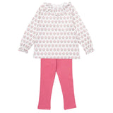 Lulu Girls' Legging Set - Berkshire Batik Floral - HoneyBug 