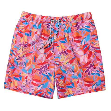 Mens Blooming Sunset Sustainable Swim Short - HoneyBug 