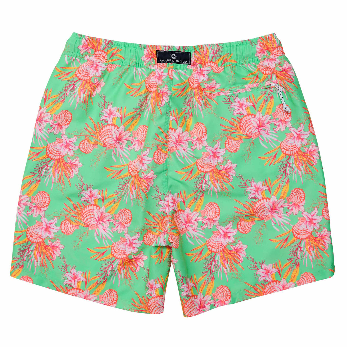 Mens Coastal Shells Sustainable Swim Short - HoneyBug 