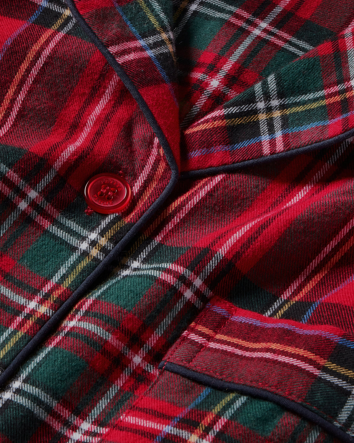 Women's Brushed Twill Maternity Nightshirt in Imperial Tartan - HoneyBug 