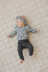 Bluebell Ruffle Sleeve Pointelle Bamboo Bodysuit - HoneyBug 