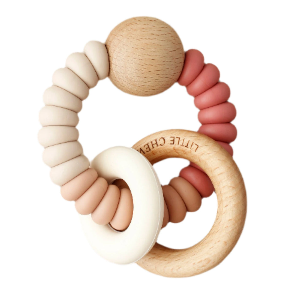 Rattle Teether - Dany | Maroon – HoneyBug