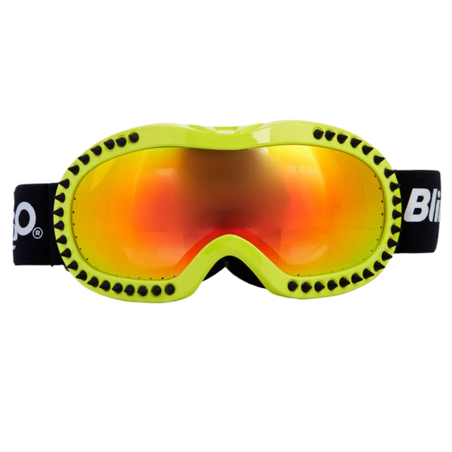Icicle in Lime Kids' Ski Goggles - HoneyBug 