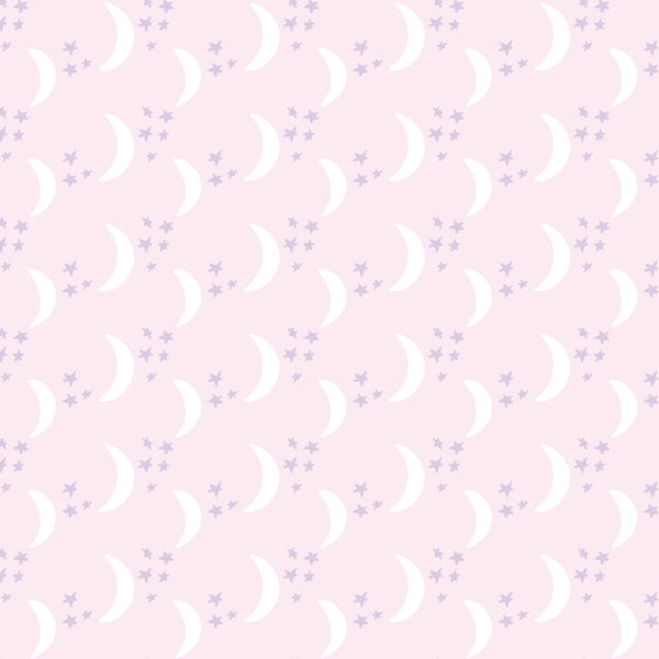 Madeline Girls' Pima Cotton Dress - Goodnight Moon Pink - HoneyBug 