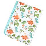 Premium Baby & Toddler Minky Blanket - Dinosaurs - HoneyBug 