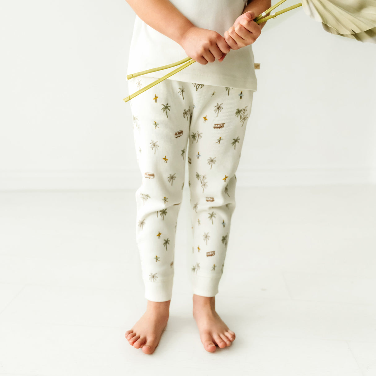 Organic Baby Toddler Harem Pants - Malibu - HoneyBug 