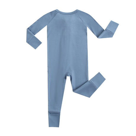 Midnight Blue Zippered Baby Romper