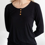 WOMEN'S PAJAMA SET- Midnight Ribbed - HoneyBug 