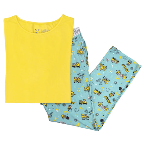 Minions Bello Banana Bamboo Men's Pajama Set - HoneyBug 