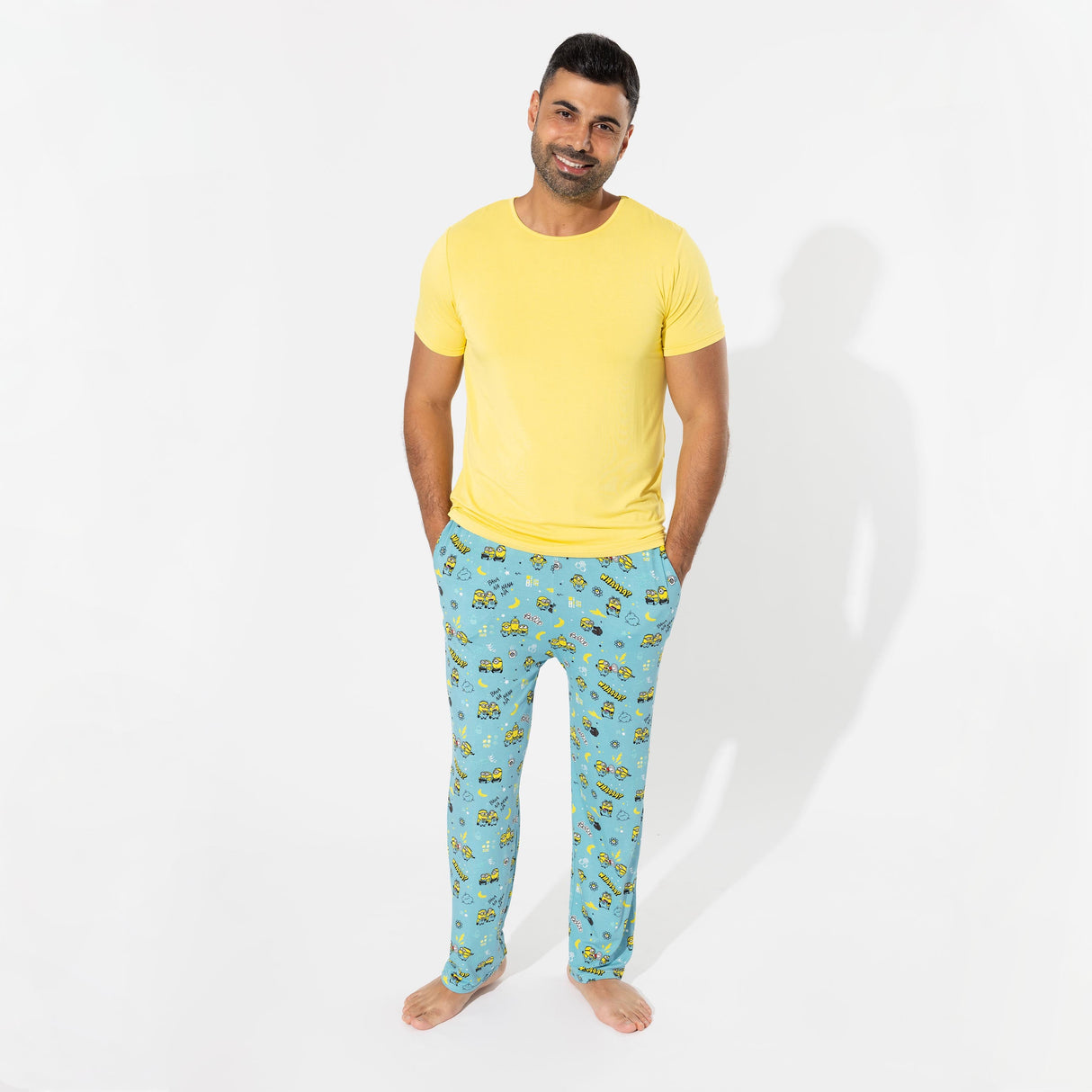 Minions Bello Banana Bamboo Men's Pajama Set - HoneyBug 