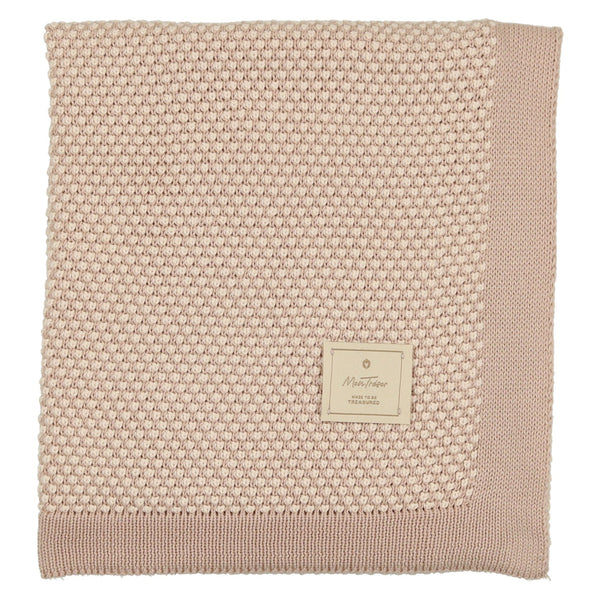 Two-Tone Knit Blanket - HoneyBug 