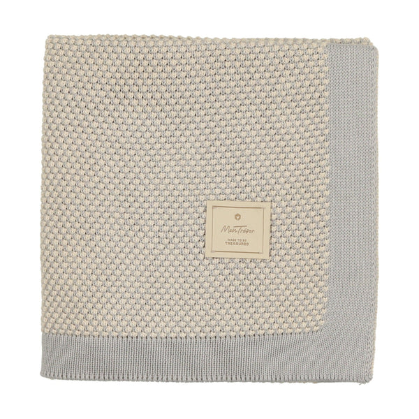 Two-Tone Knit Blanket - HoneyBug 
