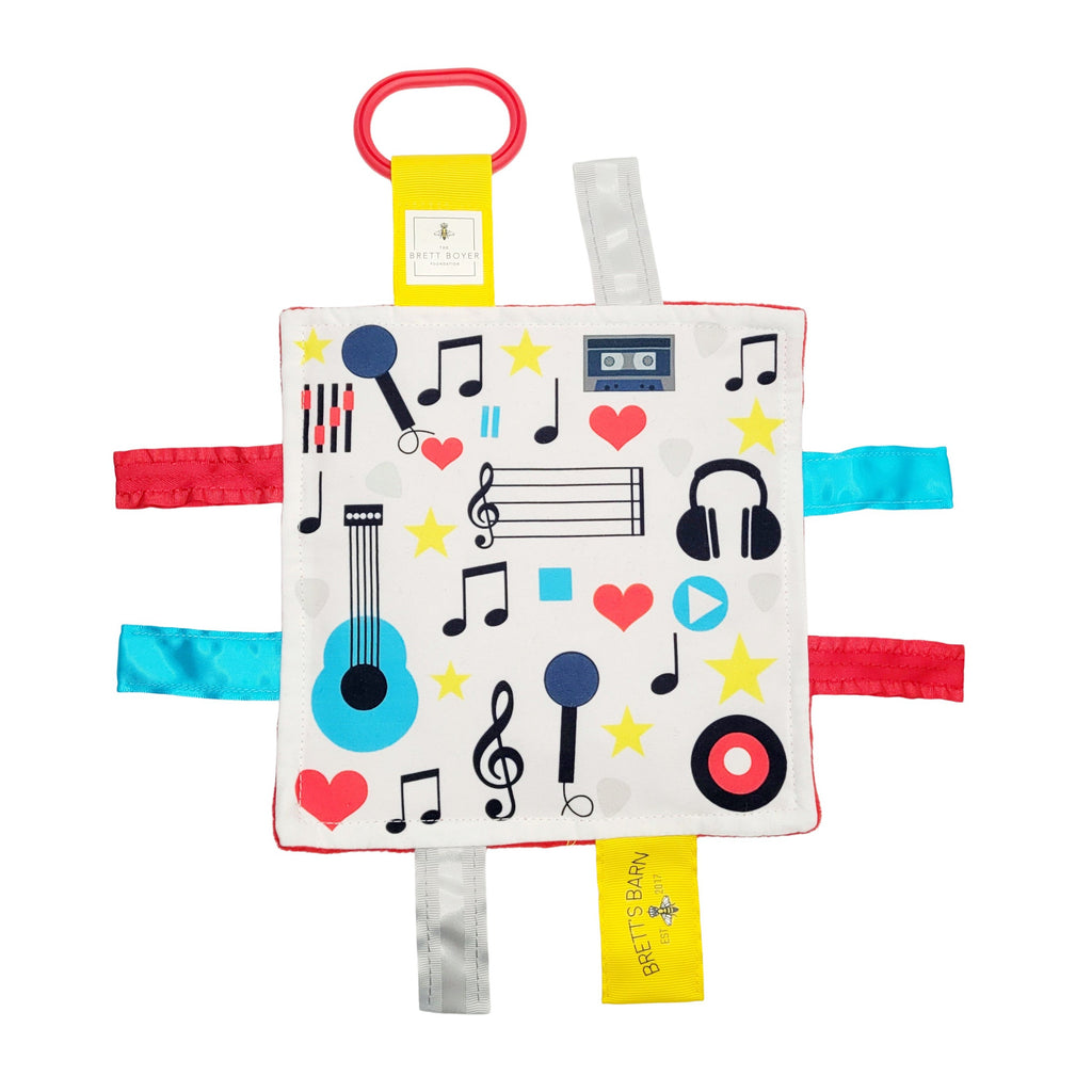 Music Instruments Notes Crinkle Tag Toy - HoneyBug 
