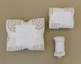 Taupe Rainbow Plush Blanket - HoneyBug 