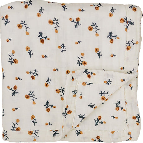Cream Floral Muslin Quilt - HoneyBug 