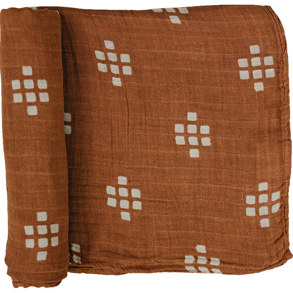 Chestnut Textiles Muslin Swaddle Blanket - HoneyBug 