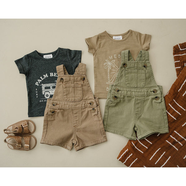 Army Green Twill Overall - HoneyBug 