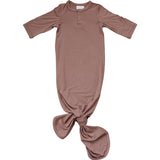 Plum Bamboo Knot Gown - HoneyBug 