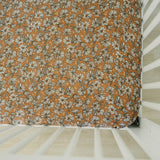 Magnolia Muslin Crib Sheet - HoneyBug 