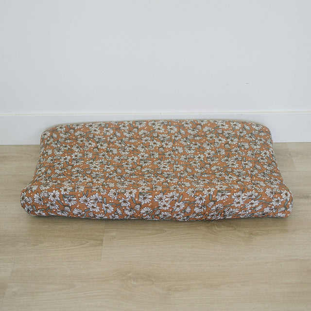 Magnolia Muslin Changing Pad Cover - HoneyBug 