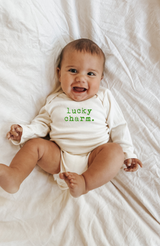 Lucky Charm Organic Baby Bodysuit Long Sleeve