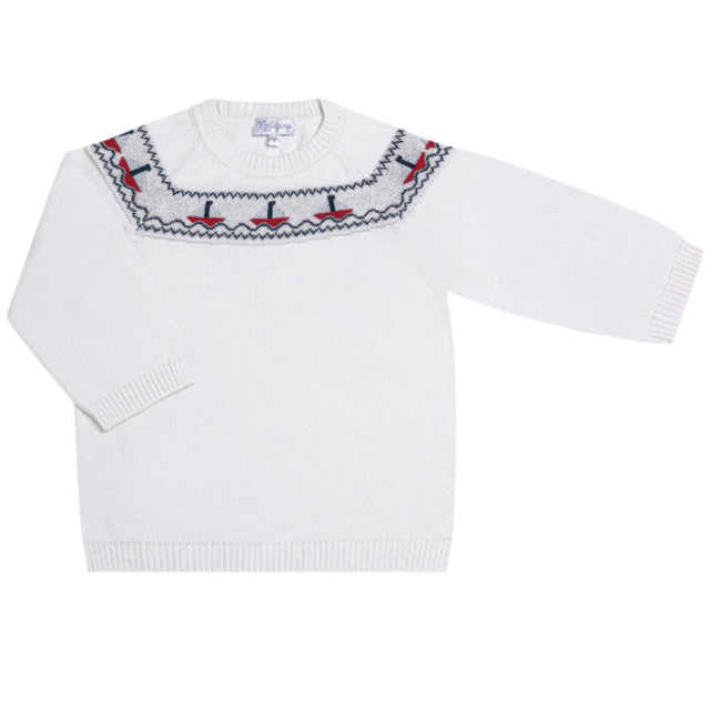 Sailboat Knit Sweater - HoneyBug 