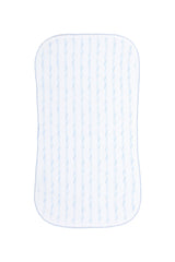 Blue Twirls Burp Cloth - HoneyBug 