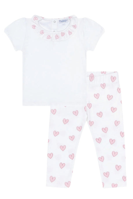 Pink Heart Tee-Leggings Set - HoneyBug 