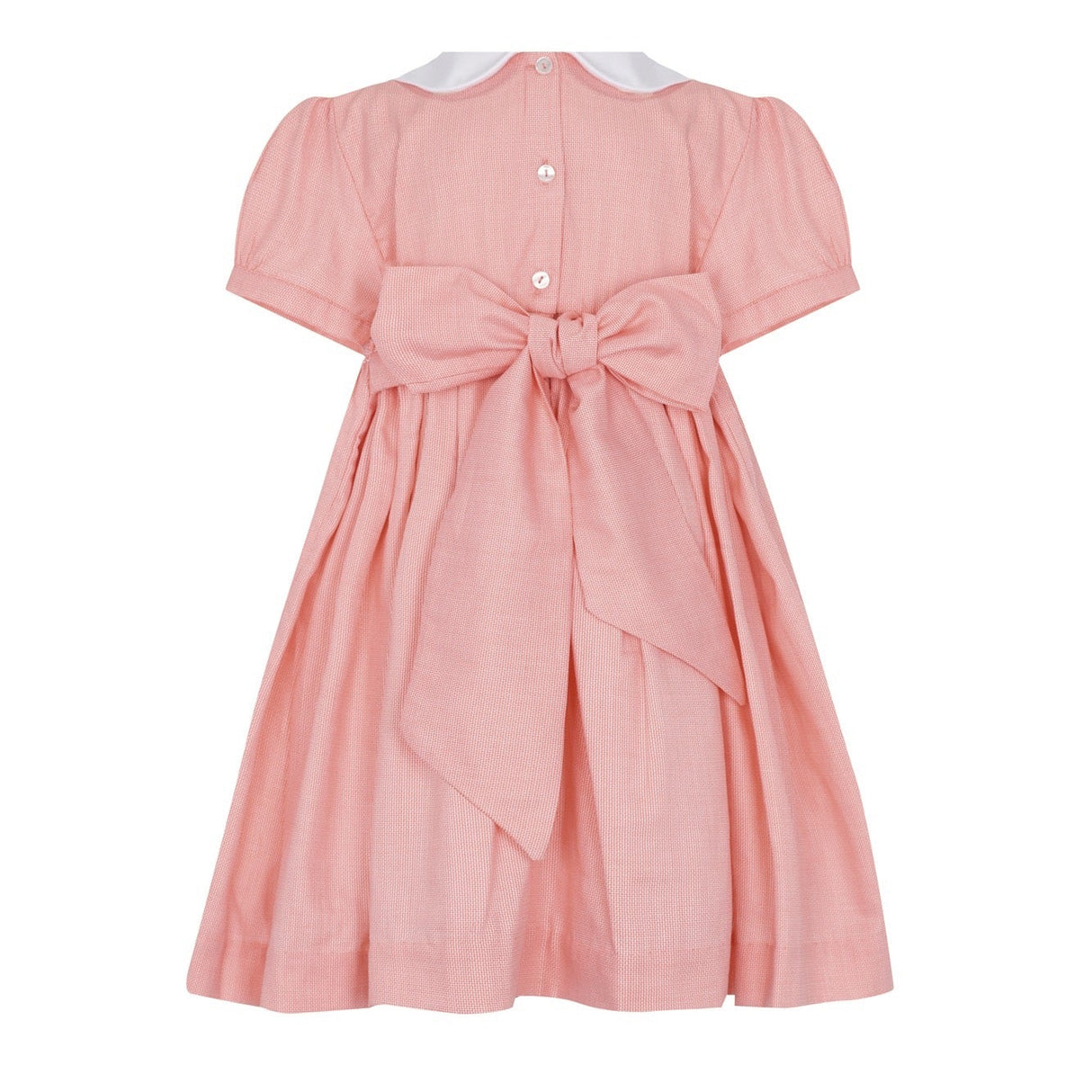 Coral Nella Smocked Dress