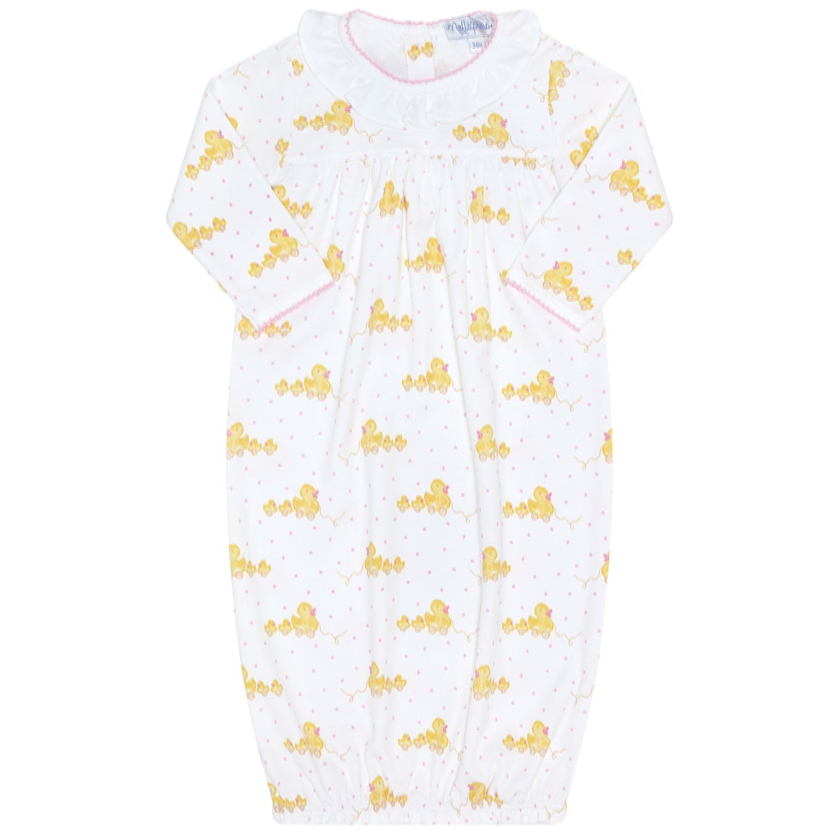 Pink Ducks Print Gown