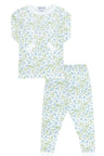 Blue Vines Print Pajama - HoneyBug 