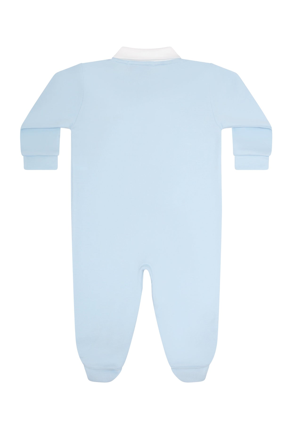 Mini Voyages Embroidery Snap Footie - HoneyBug 