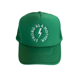 Strong as a mother™ Embroidered Trucker Hat - Kelly Green - HoneyBug 