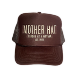 Mother Hat - Embroidered Trucker Hat - Mocha - HoneyBug 